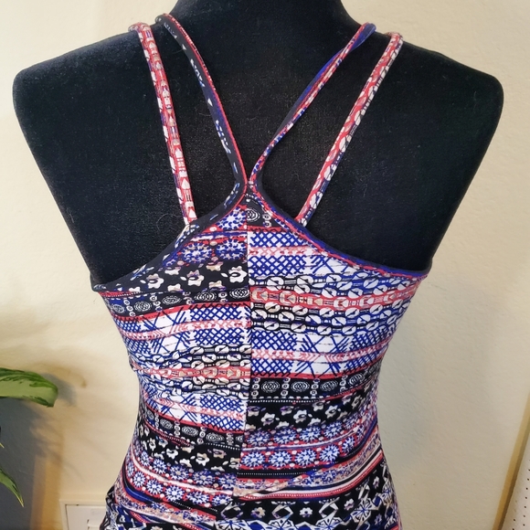 Mudd Multi-colored Juniors  Summer Dress, Purple, Blue, White, XS - Picture 3 of 15